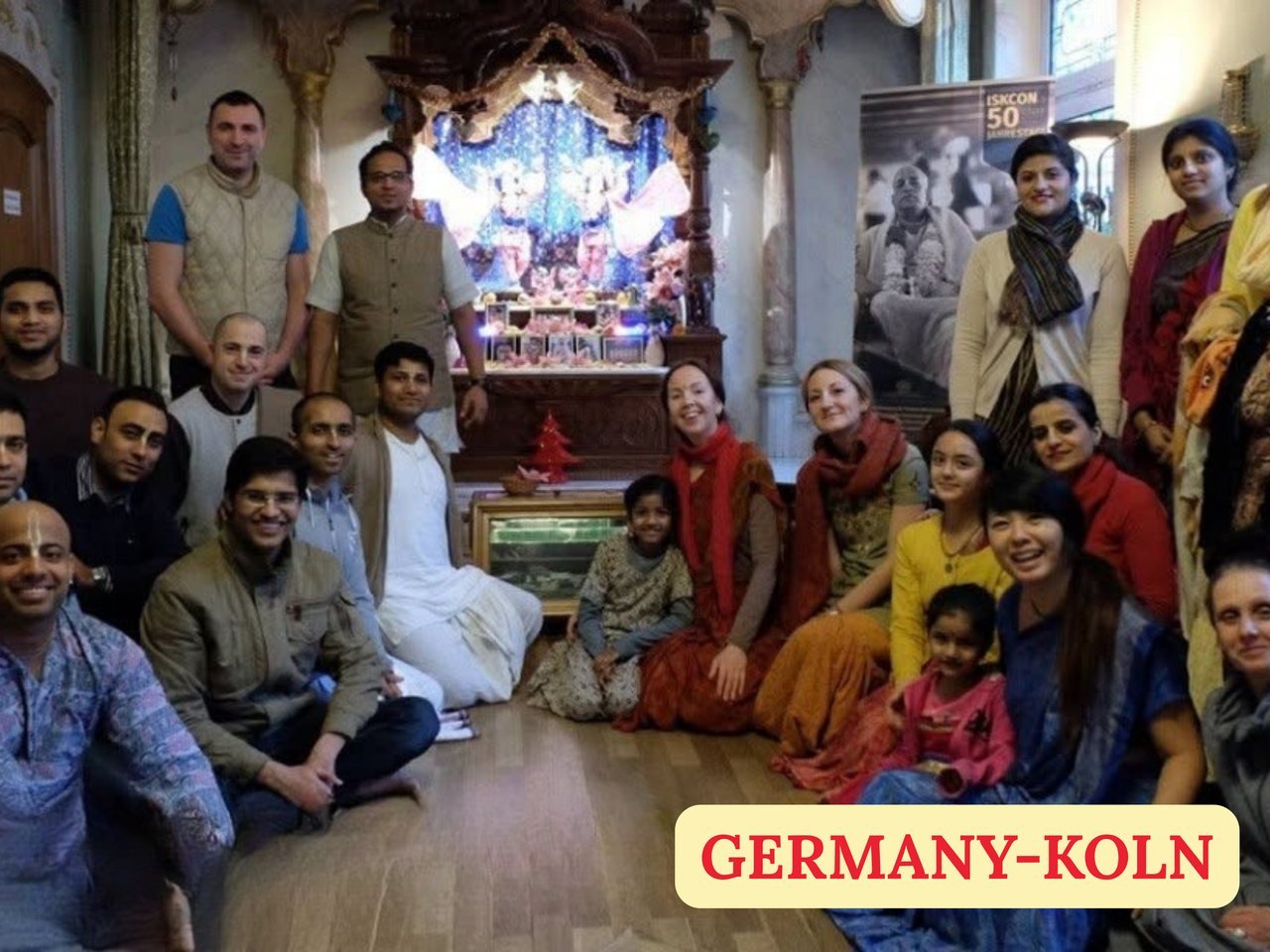 Brajsundar Das with devotees in Cologne, Germany