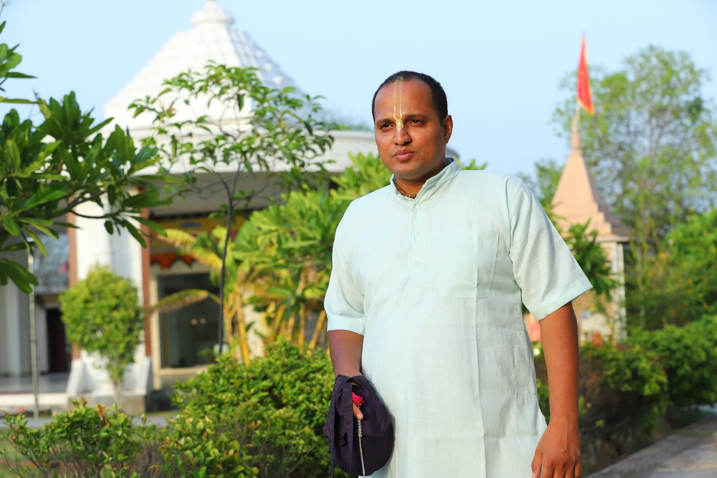 Brajsundar Das in Vrindavan, India